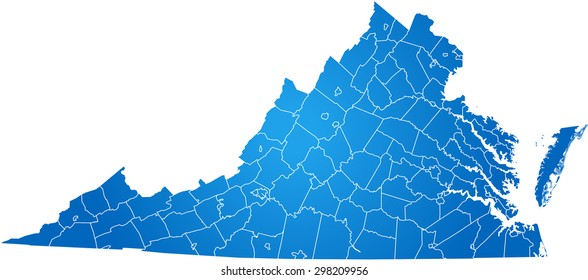 map of Virginia