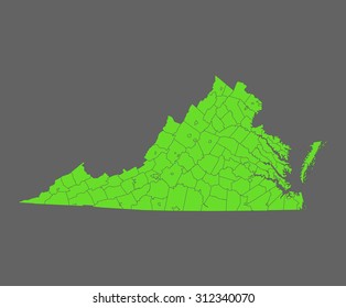 map of Virginia
