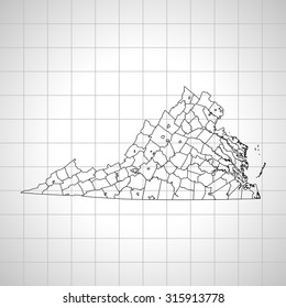 map of Virginia