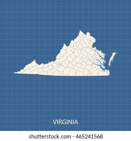 map of Virginia