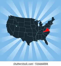 map of Virginia