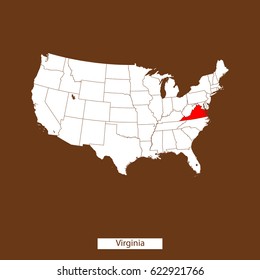 map of Virginia