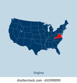 map of Virginia