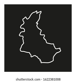 map of volta region in country of ghana