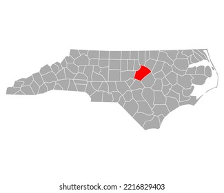 Mapa de Wake en Carolina del Norte en blanco
