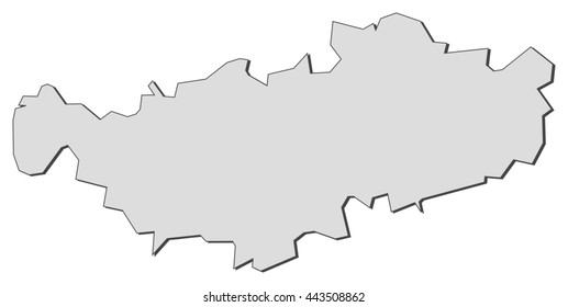 Map - Walloon Brabant (Belgium)