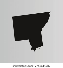 Map of Warren County - New York - United States outline silhouette graphic element Illustration template design