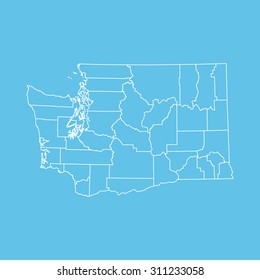map of Washington