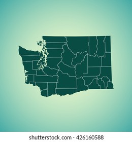 map of Washington