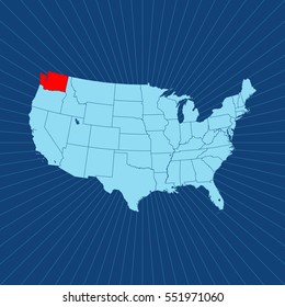 map of Washington
