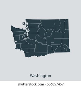 map of Washington