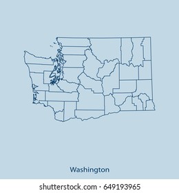 map of Washington