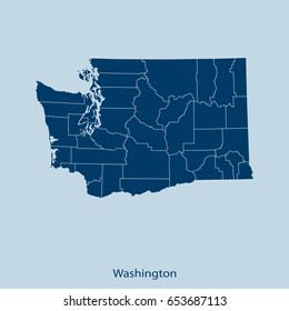 map of Washington