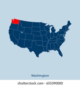 map of Washington