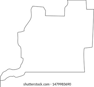 Map of Washington County in state of Florida