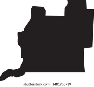Map of Washington County in state of Florida