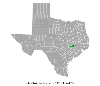 Mapa de Washington en Texas en blanco