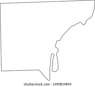 map of wayne County in state of Michigan