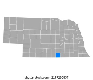 Map of Webster in Nebraska on white