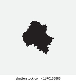 Map of Weifang - China graphic element Illustration template design
