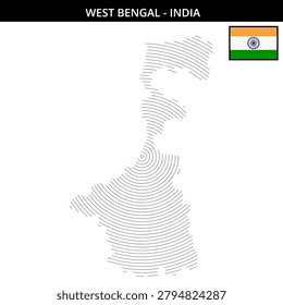 Map of West Bengal highlighting key features with