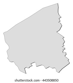 Map - West Flanders (Belgium)