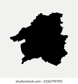 Mapa de Lothian Occidental - Escocia - Reino Unido Esbozo de silueta de elemento gráfico Ilustración diseño de la plantilla
