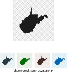 map of West Virginia