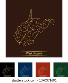 map of West Virginia