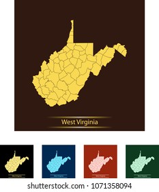 map of West Virginia