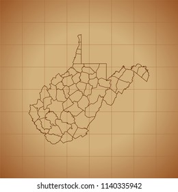 map of West Virginia