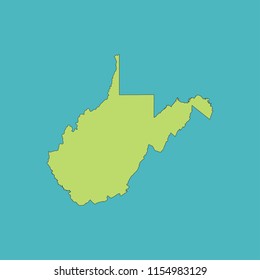 map of West Virginia