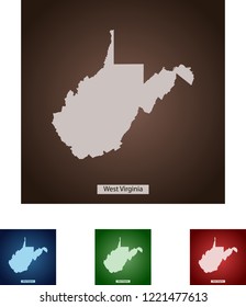 map of West Virginia