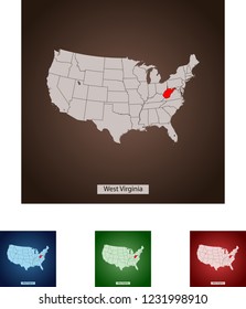 map of West Virginia