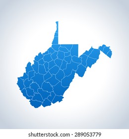 map of West Virginia