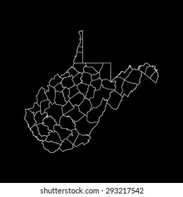 map of West Virginia