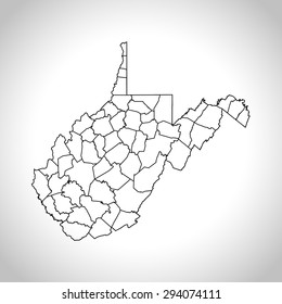 map of West Virginia