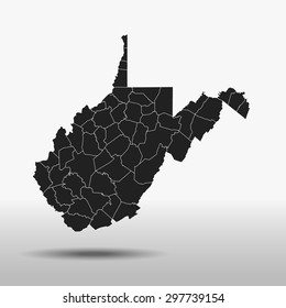 map of West Virginia