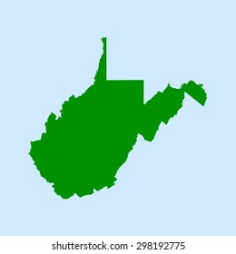 map of West Virginia