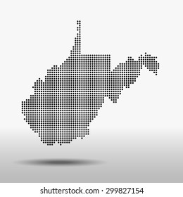 map of West Virginia