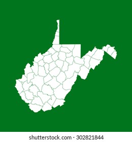 map of West Virginia