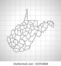 map of West Virginia