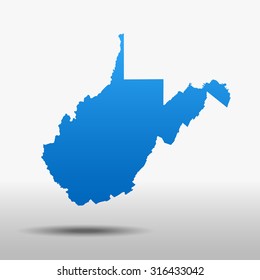 map of West Virginia
