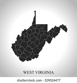 map of West Virginia