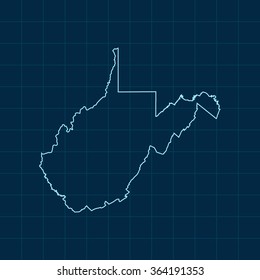 map of West Virginia