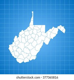 map of West Virginia