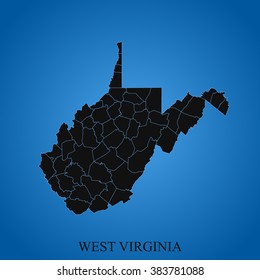 map of West Virginia