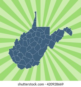 map of West Virginia