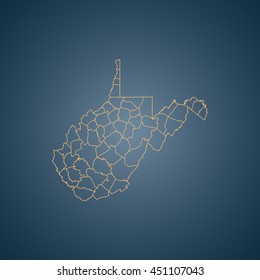 Map of West Virginia