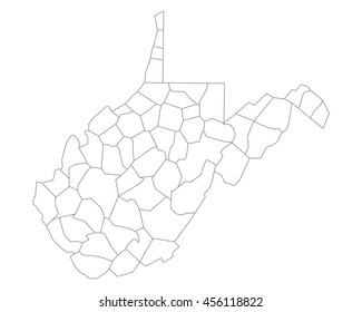 Map of West Virginia